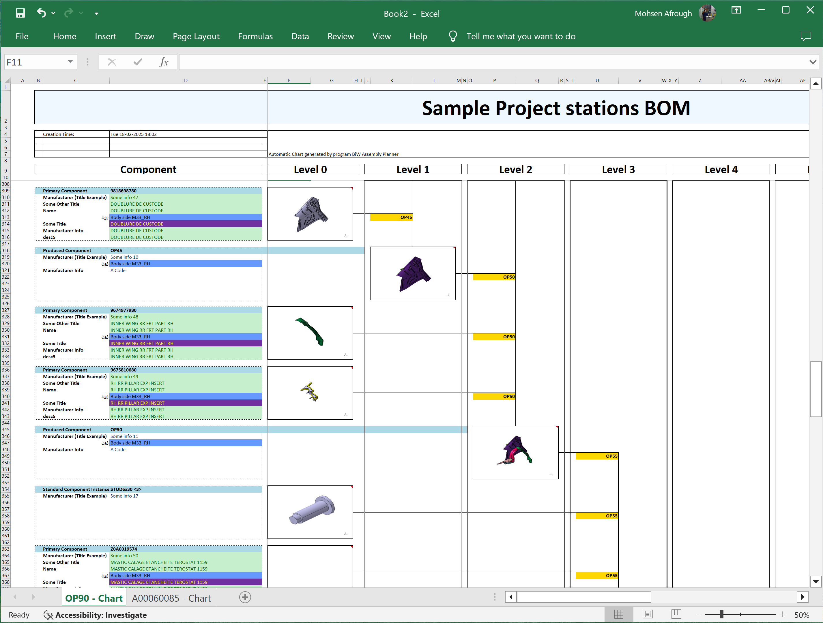 Create Family Tree Chart in MS-Excel